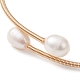 brazaletes con cuentas de perlas naturales(BJEW-JB10120-01)-4