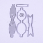 Carbon Steel Cutting Dies Stencils, for DIY Scrapbooking/Photo Album, Decorative Embossing DIY Paper Card, Bowknot, Matte Platinum Color, 96x56.5x0.8mm(DIY-WH0167-82)