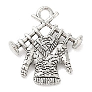 Tibetan Style Zinc Alloy Pendants, Sweater, Lead Free & Cadmium Free, Antique Silver, 19x17x3.8mm, Hole: 2mm, about 357pcs/500g(TIBEP-R334-128AS-RS)