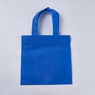 Eco-Friendly Reusable Bags, Non Woven Fabric Shopping Bags, Royal Blue, 33x19.7cm(ABAG-WH005-20cm-11)