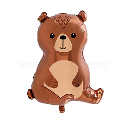 Animal Theme Aluminum Balloon, for Party Festival Home Decorations, Bear Pattern, 650x470mm(ANIM-PW0004-07A)