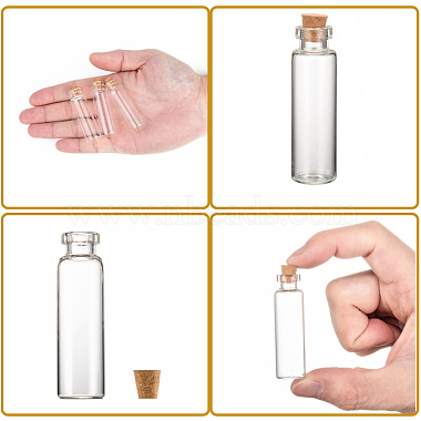 Glass Jar Glass Bottle for Bead Containers(X-CON-E008-60x16mm)-4