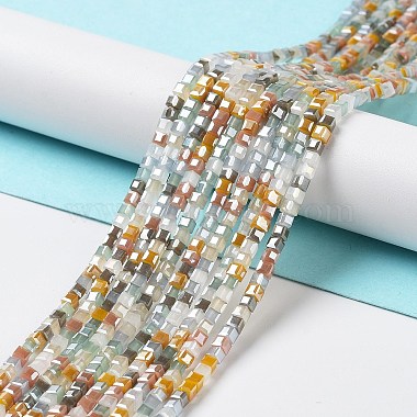 Gradient Color Electroplate Glass Bead Strands(X-GLAA-E042-05-B05)-2