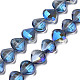 Chapelets de perles en verre transparent électrolytique(EGLA-N002-36-C02)-1