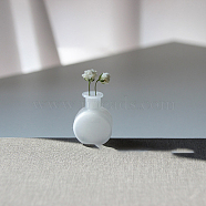 Miniature Glass Vase Bottles, Micro Landscape Garden Dollhouse Accessories, Photography Props Decorations, White, 20x23mm(BOTT-PW0006-05D)