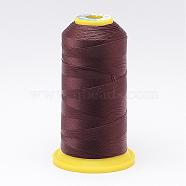 Nylon Sewing Thread, Saddle Brown, 0.4mm, about 400m/roll(NWIR-N006-01R1-0.4mm)