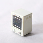 Mini Plastic Microwave Oven Model, Micro Landscape Kitchen Dollhouse Accessories, Pretending Prop Decorations, Honeydew, 30x37x50mm(BOTT-PW0011-28A)