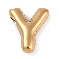 Ion Plating(IP) 304 Stainless Steel Pendants, Real 18K Gold Plated, Letter Y, 18x15.5x4.5mm, Hole: 2mm(STAS-K256-25Y-G)