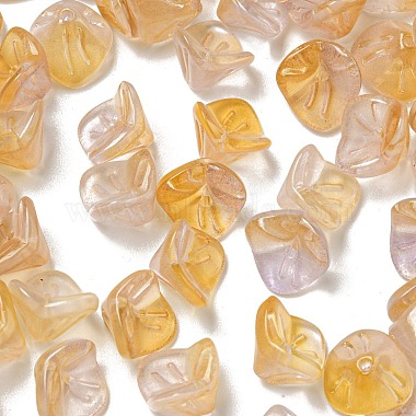 Goldenrod Flower Glass Beads