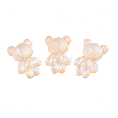 PeachPuff Bear Acrylic Cabochons