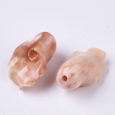 Perles de corail synthétiques(CORA-R017-29-C01)-2