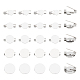 50Pcs 5 Style 316 Surgical Stainless Steel Brooch Base Settings(STAS-UN0053-58)-1