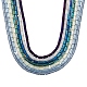 7 Strands 7 Style Electroplate Glass Beads Strands(EGLA-YW0001-24)-2