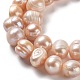 hebras de perlas de agua dulce cultivadas naturales(PEAR-E019-18)-3