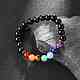 Yoga Chakra Jewelry Stretch Bracelets(BJEW-G554-02)-6