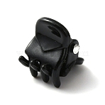 Plastic Claw Hair Clips, Black, 12x11x17mm(PHAR-WH0012-19)