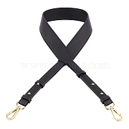 Microfiber Eco-Friendly Imitation Leather Shoulder Strap, with Alloy Swivel Clasps, for Bag Straps Replacement Accessories, Black, 102x3.7x0.35cm, Clasp: 59x27x7.5mm(FIND-WH0053-14C)