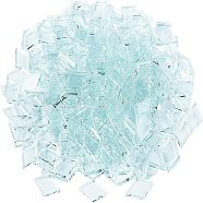 Transparent Glass Cabochons, Mosaic Tiles, for Home Decoration or DIY Crafts, Rhombus, Clear, 19x12x2.7mm, 280g/box(GLAA-FG0001-02)