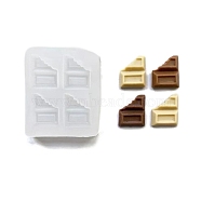 Biscuits DIY Food Grade Silicone Fondant Molds, for Chocolate Candy Making, Rectangle, 55x65x12mm, Inner Diameter: 18~24mm(PW-WG11085-12)