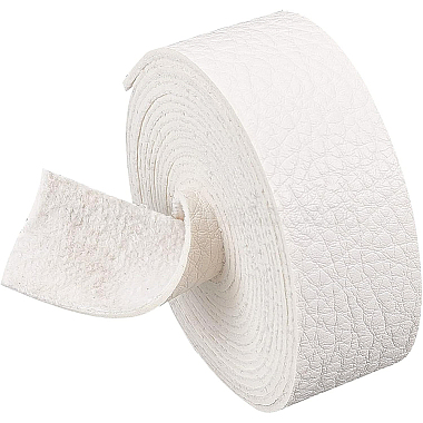 25mm Floral White Imitation Leather Thread & Cord