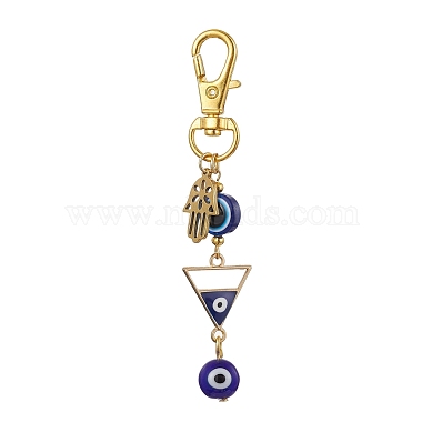 Blue Triangle Alloy+Enamel Pendant Decorations