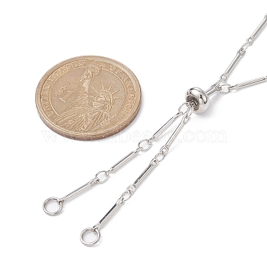 Brass Bar Link Chain Necklace Making(AJEW-JB01188-02)-3