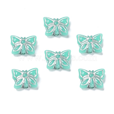 Turquoise Butterfly Acrylic Beads
