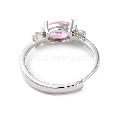 Adjustable Brass with Cubic Zirconia Rings(RJEW-B056-07)-3