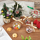 25個 5 スタイルの透明アクリル製クリスマスボールペンダント(DIY-CP0013-38)-4