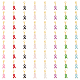 8 Sets Awareness Ribbon Alloy Enamel Pendant Decorations(HJEW-FH0001-42)-1
