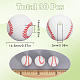 30 pi&egrave;ces de perles de silicone de baseball(SIL-SC0002-64)-2