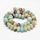 Rondelle Natural Flower Amazonite Beads Strands(G-K094-10x6mm-A)-2