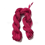 10M Nylon Jewelry Thread, Nylon Cord for Custom Woven Bracelets Making, Cerise, 2mm(X-NWIR-R002-2mm-8)