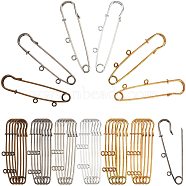 ARRICRAFT 36pcs 6 Colors Iron Safety Pins, Mixed Color, 71x18mm, Hole: 3mm, 6pcs/color, 36pcs/box(IFIN-AR0001-07)