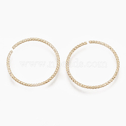 Brass Linking Rings, Real 18K Gold Plated, Ring, 18x1mm(X-KK-S348-90A)