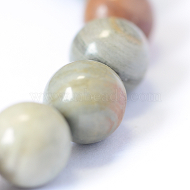 Natural Silver Leaf Jasper Round Bead Strands(X-G-E334-8mm-04)-4