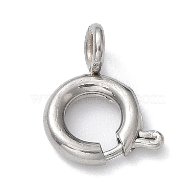 Stainless Steel Color 304 Stainless Steel Spring Ring Clasps
