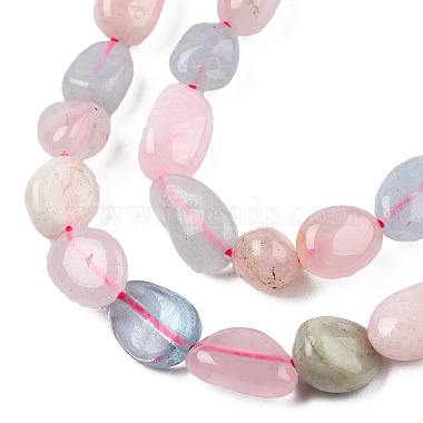 Chapelets de perles en morganite naturelle(G-R445-8x10-28)-3