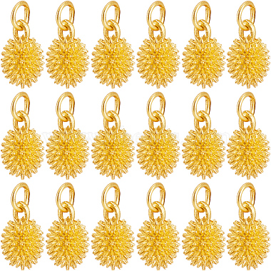 Matte Gold Color Durian Alloy Charms