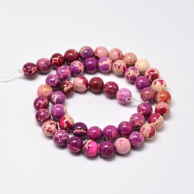 Natural Imperial Jasper Beads Strands(G-I122-6mm-08)-3
