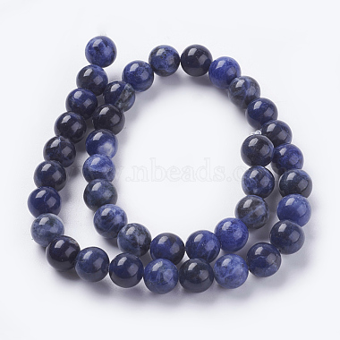 Natural Sodalite Beads Strands(G-G448-10mm-25)-2