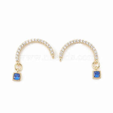 Blue Cubic Zirconia Stud Earrings