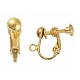 Brass Screw Clip Earring Converter(EC143-NFG)-2