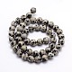 Jaspe dalmatien naturelle chapelets de perles rondes(G-J303-19-6mm)-2