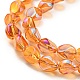 Full Rainbow Plated Electroplate Transparent Glass Beads Strands(EGLA-G037-04A-FR02)-3