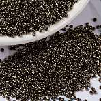 MIYUKI Round Rocailles Beads, Japanese Seed Beads, 15/0, (RR457) Metallic Dark Bronze, 1.5mm, Hole: 0.7mm, about 27777pcs/50g(SEED-X0056-RR0457)