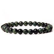 Synthetic Green Quartz Round Beaded Stretch Bracelet, show in picture25(SF8562-8-1)