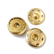 Ion Plating(IP) 202 Stainless Steel Snap Buttons, Garment Buttons, Sewing Accessories, Golden, 19x6mm(BUTT-I017-01D-G)