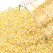 TOHO Round Seed Beads, Japanese Seed Beads, (902) Ceylon Lemon Chiffon, 11/0, 2.2mm, Hole: 0.8mm, about 1103pcs/10g(X-SEED-TR11-0902)