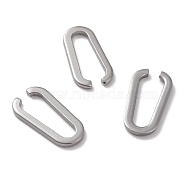 304 Stainless Steel Quick Link Connectors, Stainless Steel Color, 16x8x1mm, Inner Diameter: 13x5mm(STAS-G243-16A-P)